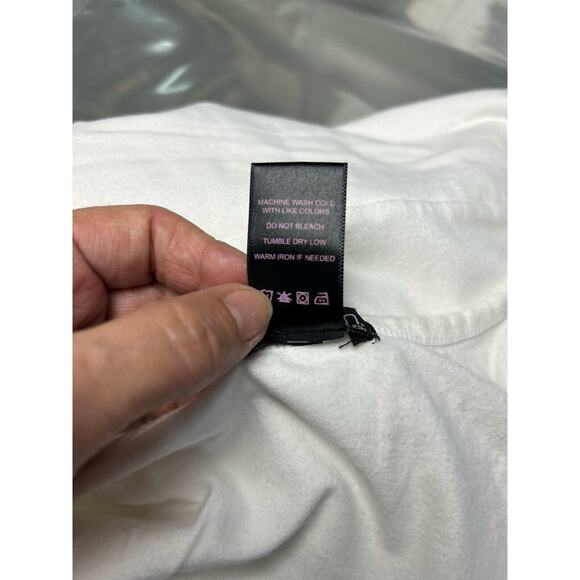 Slim-Sation by Multiples Womens White‎ Sleeveless Blouse Size Medium - Picture 10 of 11